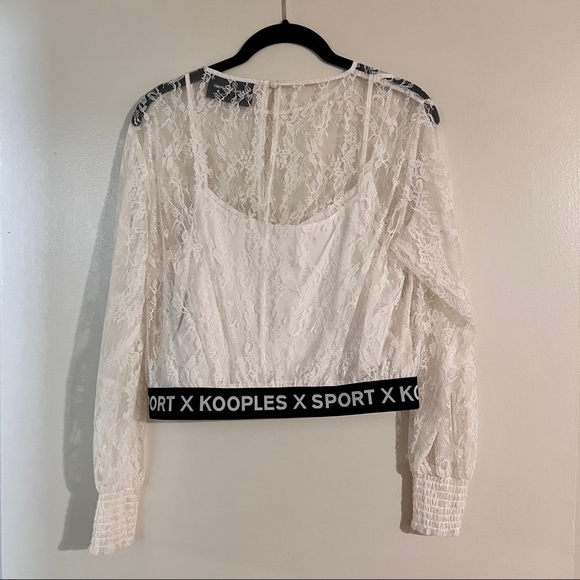 The Kooples Sport White Lace Top, 1 - Picture 3 of 5